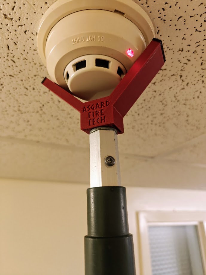 Asgard Dual Mag Pro DMP magnetic fire alarm detector test tool pole mount